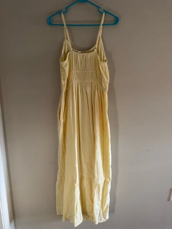 Pact Cream Gathered Waist Maxi Dress - Picture 8 of 8